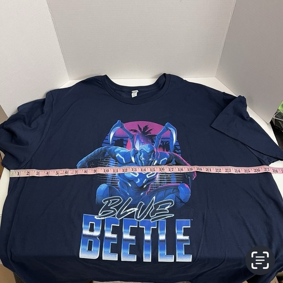Fruit Of The Loom T-Shirt 3X DC Comics Blue Beetle Super Hero Navy New - Picture 5 of 10